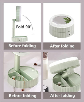 Mirror Folding Fan Light