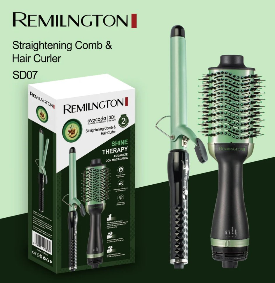 Straightening Comb & Hair Curler