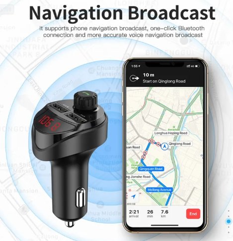 Wireless FM Transmitter & Car Kit